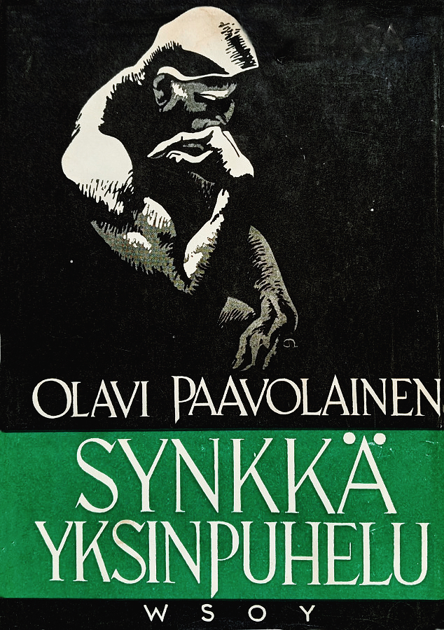 Synkkä yksinpuhelu -kirjan kansikuva